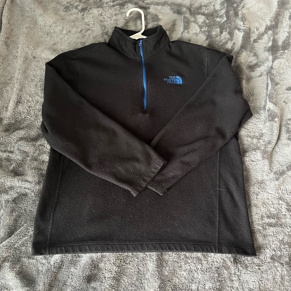 Black and Blue North Face Fleece.